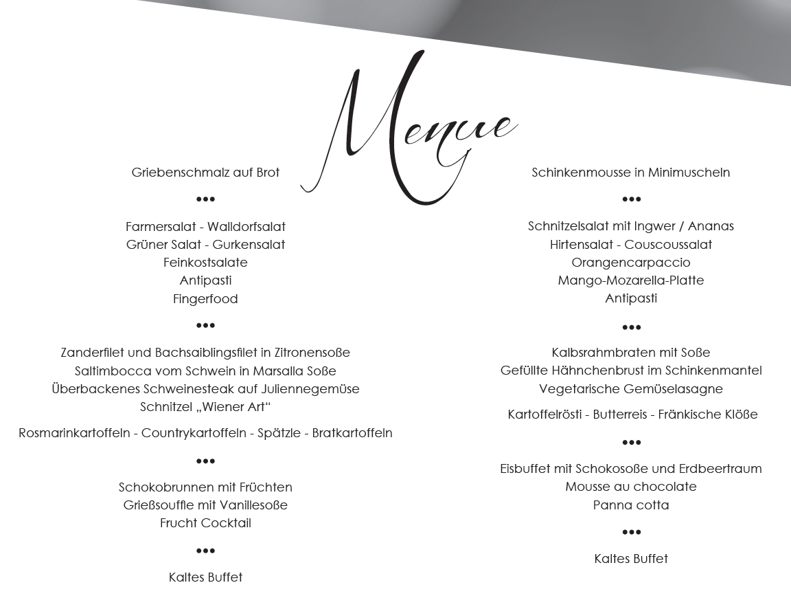 Silvestermenü – jetzt reservieren! – wanne wullinger Silvester 2015